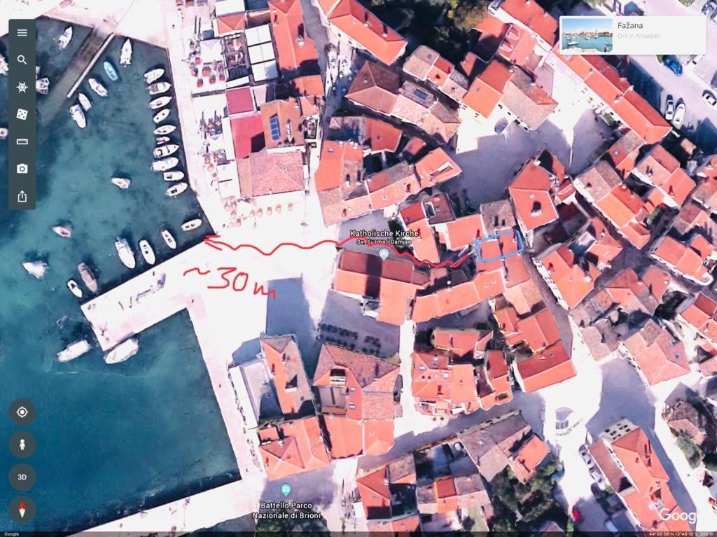 Istrian Stone House In The Heart Of The Beautiful Fishing Village Fazana - Only Few Steps From The Sea And The Wonderful Beach - Incl Plasma-Quad-Plus-Filter Against C O V I D المظهر الخارجي الصورة